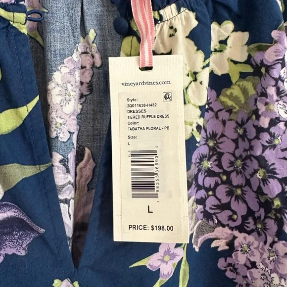 Vineyard Vines Tabatha Floral Dress - L & NWT - Picture 3 of 4